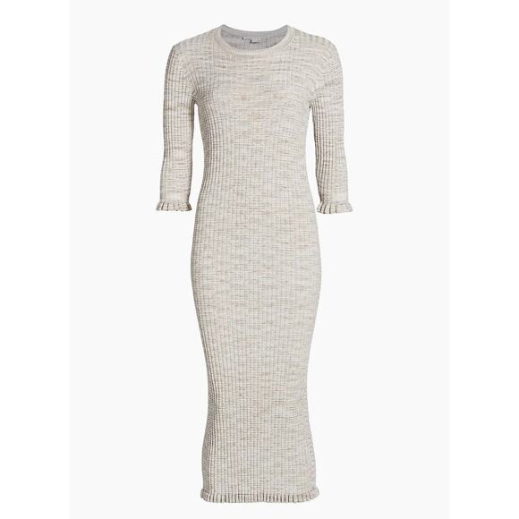 Veronica Beard tan bodycon  Richie Knit Dress size XL - Picture 3 of 12